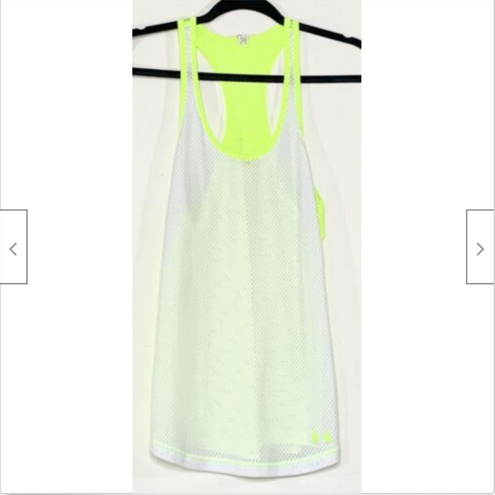 Under Armour Mesh Athletic Tank Top Semi Fitted Sm